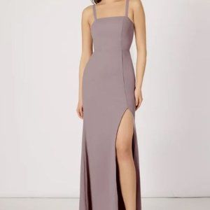 Azazie Gianetta Vintage Mauve Size A4 Worn Once Bridesmaid Dress